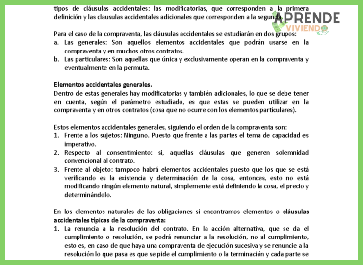 5. Contrato de Compraventa y Cláusulas Esenciales