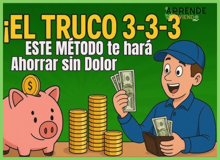¿En qué consiste la regla 3-3-3 y cómo se aplica para organizar y economizar la compra del supermercado?